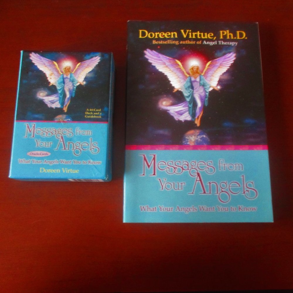 Messages From Your Angels Oracle Cards & Softcover Paperback RARE Doreen Virtue